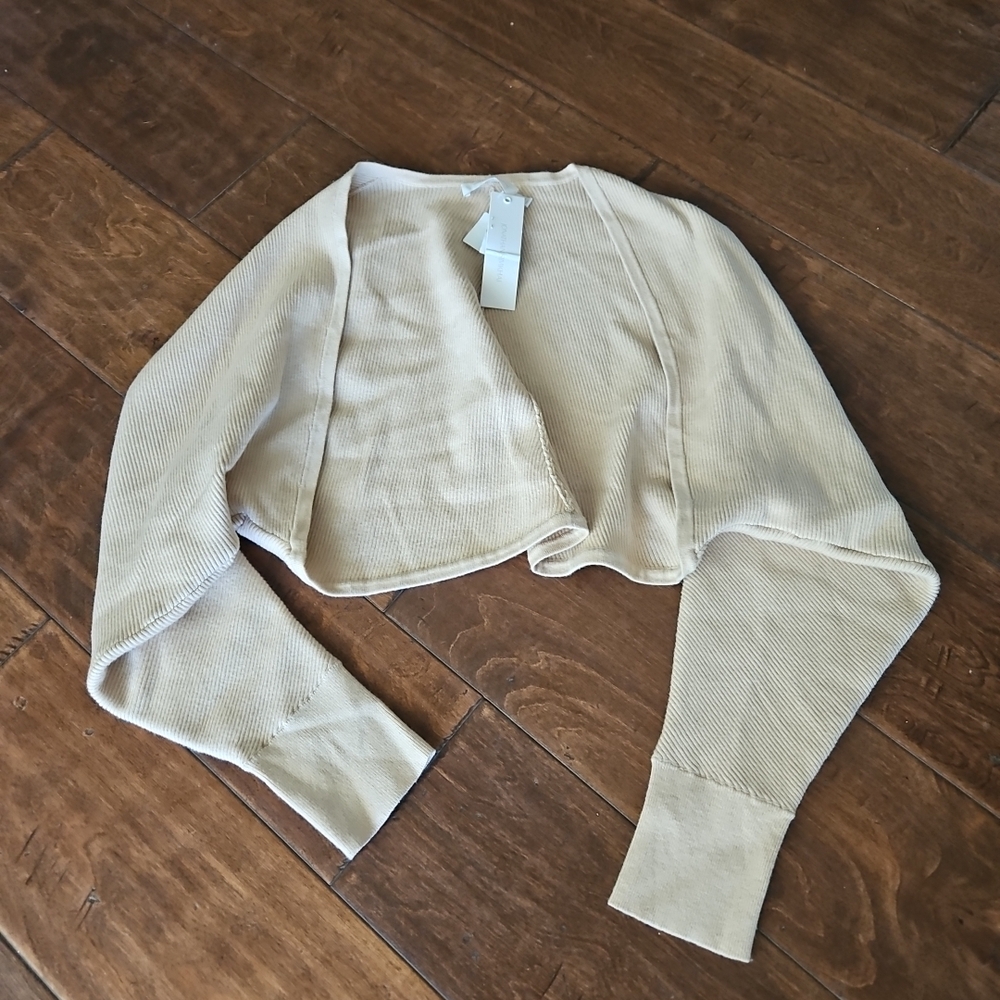 Jonathan Simkhai Tan Ribbed Cardigan